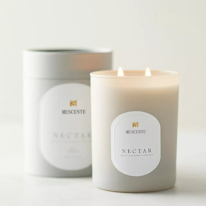 M&Scent Custom Logo Meditácia Netoxické kamene Herb Ručne liate Prírodné vonné kryštálové sviečky zo sójového vosku