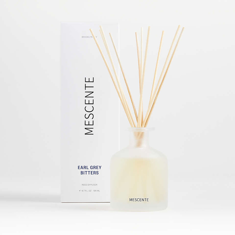 M&Scent luxusná privátna značka fialová farba aróma trstinový difuzér darčeková sada s krabičkou