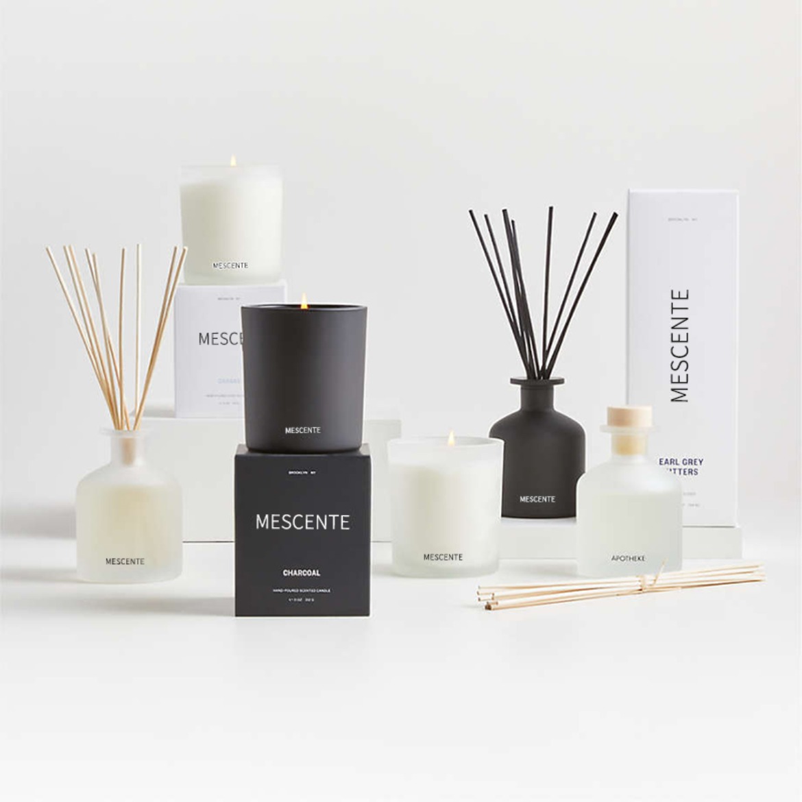 M&Scent luxusná privátna značka fialová farba aróma trstinový difuzér darčeková sada s krabičkou