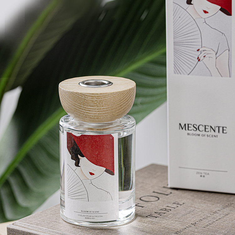 M&Scent veľkoobchodná súprava rákosových difúzorov zo sklenených fliaš privátnej značky so zátkou
