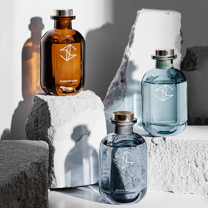 M&Scent 500 ml vianočný krištáľový trstinový difuzér darčeková sada, domáci trstinový difuzér