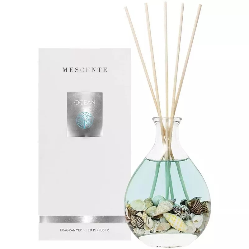 M&Scent veľkoobchodné luxusné súpravy sklenených fliaš z ratanovej tyčinky so zátkou so zátkou