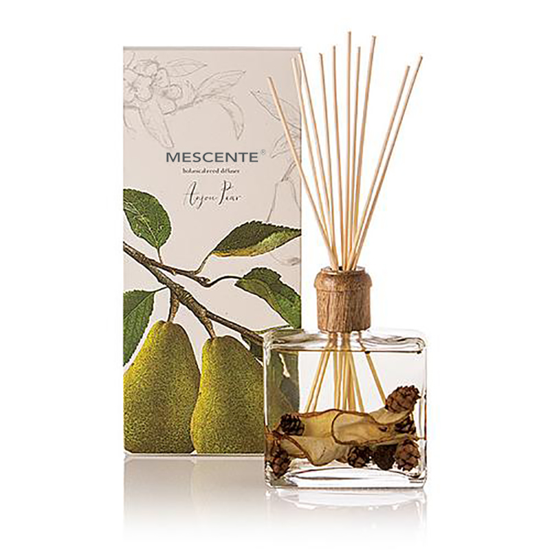 Veľkoobchodný vysokokvalitný luxusný vlastný štítok Flower Sola Wood Aroma trstinový difúzor s krabičkou