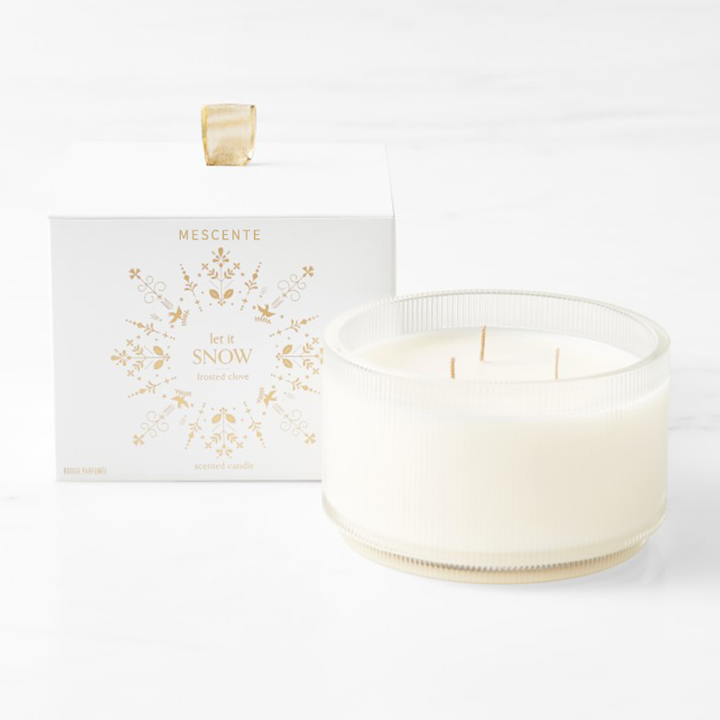 Vlastné logo M&Scent vyrobené na mieru Domáce organické voňavé cementové sviečky v sklenenej nádobe
