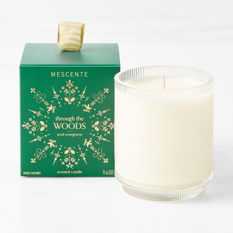 Vlastné logo M&Scent vyrobené na mieru Domáce organické voňavé cementové sviečky v sklenenej nádobe