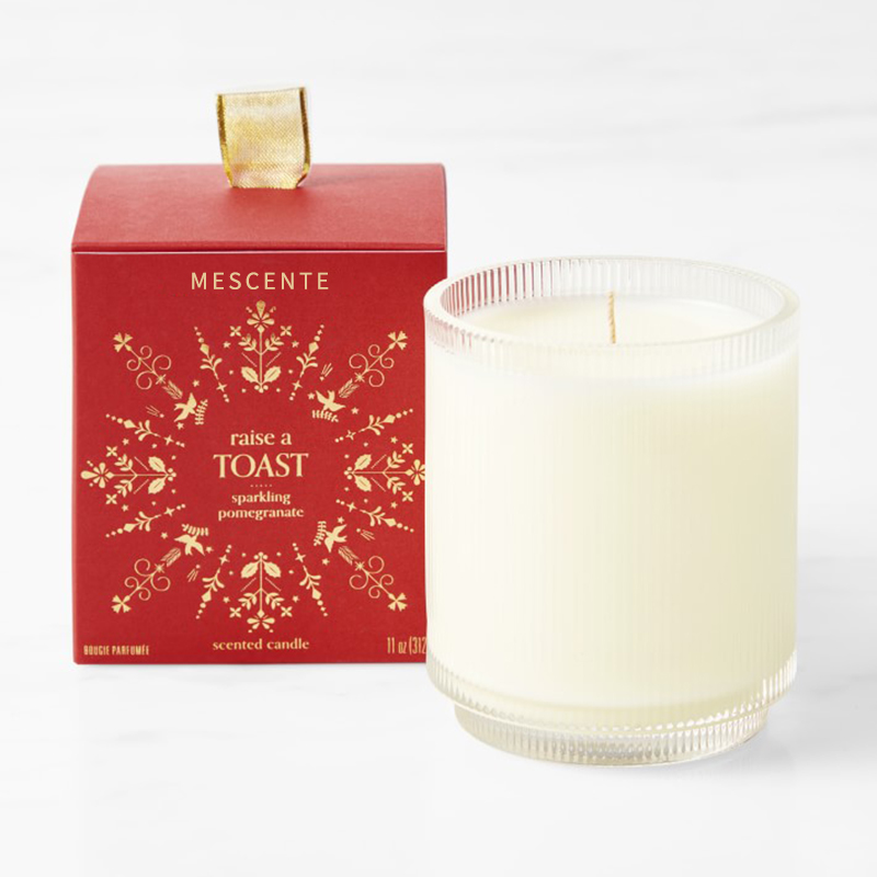 Vlastné logo M&Scent vyrobené na mieru Domáce organické voňavé cementové sviečky v sklenenej nádobe