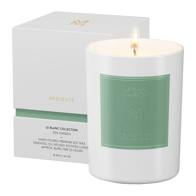 Veľkoobchodný veľkoobchod M&Scent na mieru s luxusnými čiernymi sklenenými dózami Vianočné sady sviečok zo sójového vosku