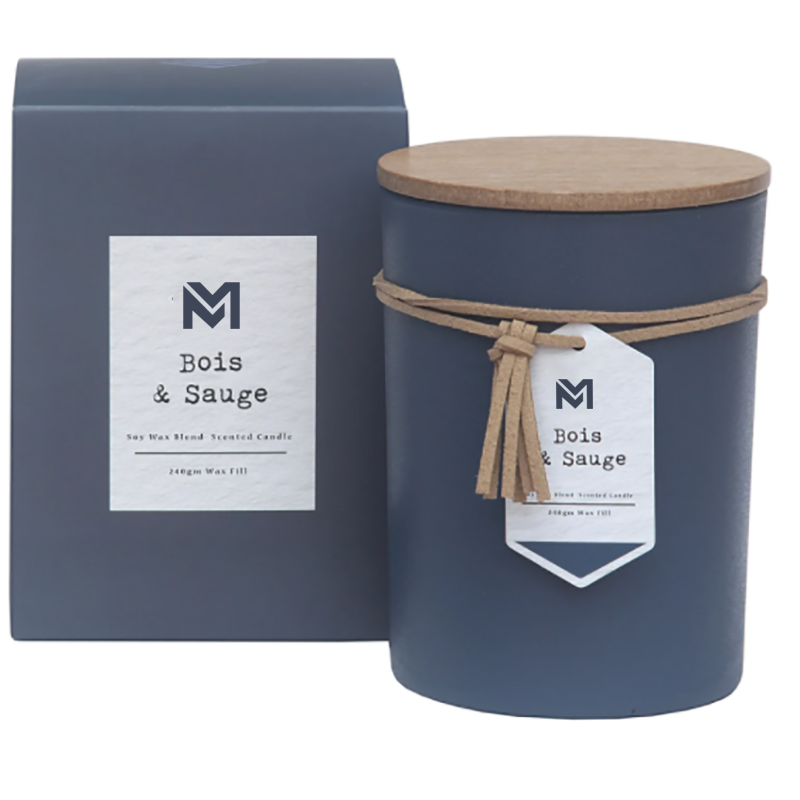 M&S vôňa Veľkoobchod Private Label Drevené viečko Aromaterapeutická vôňa Sójový vosk Sviečka Darčeková sada v sklenenej nádobe