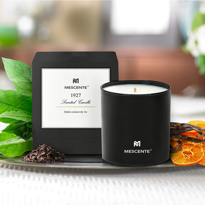 M&S vôňa Veľkoobchod Luxus Private Label Chrómové mužské aromaterapeutické sviečky 22 oz s kryštálmi vo vnútri