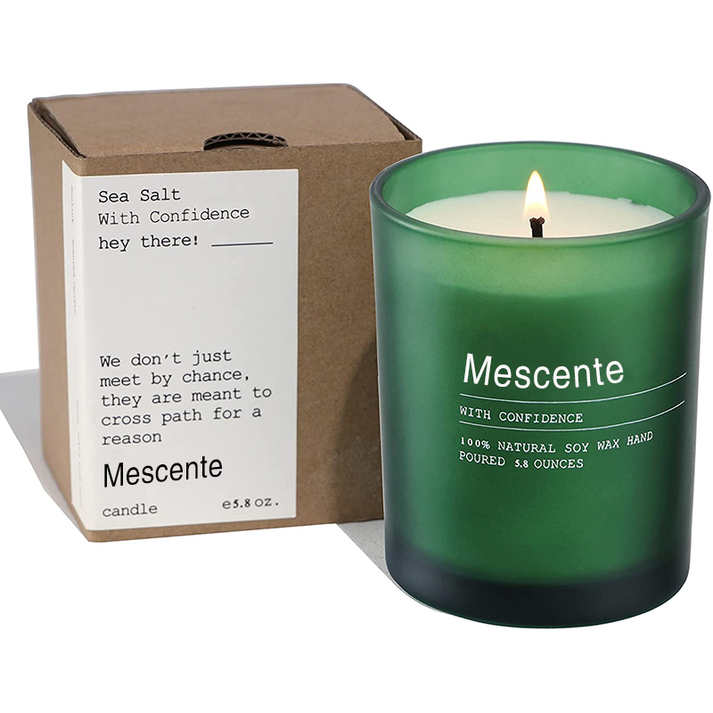 Vlastná svadobná dekorácia M&Scent Vonné sviečky jazmín a ylang ylang s nálepkami vo veľkom