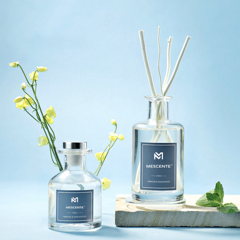 M&Scent veľkoobchodná luxusná sklenená fľaša 2022 Nový príchod Najnovší dizajn jazýčkový difúzor