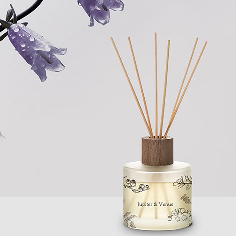 Veľkoobchodný predaj M&Scent Luxusné vlastné dekoratívne jantárové sklo Bez ohňa Jedinečný priehľadný kvetinový aróma trstinový difúzor
