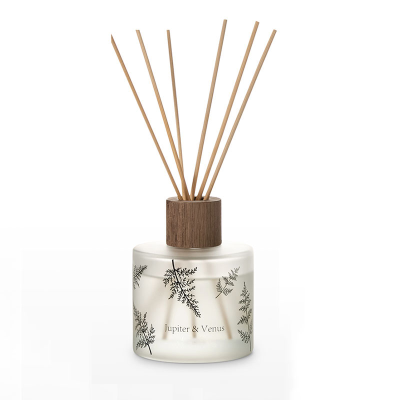Veľkoobchodný predaj M&Scent Luxusné vlastné dekoratívne jantárové sklo Bez ohňa Jedinečný priehľadný kvetinový aróma trstinový difúzor