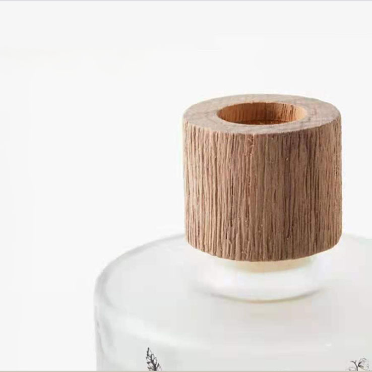 Veľkoobchodný predaj M&Scent Luxusné vlastné dekoratívne jantárové sklo Bez ohňa Jedinečný priehľadný kvetinový aróma trstinový difúzor