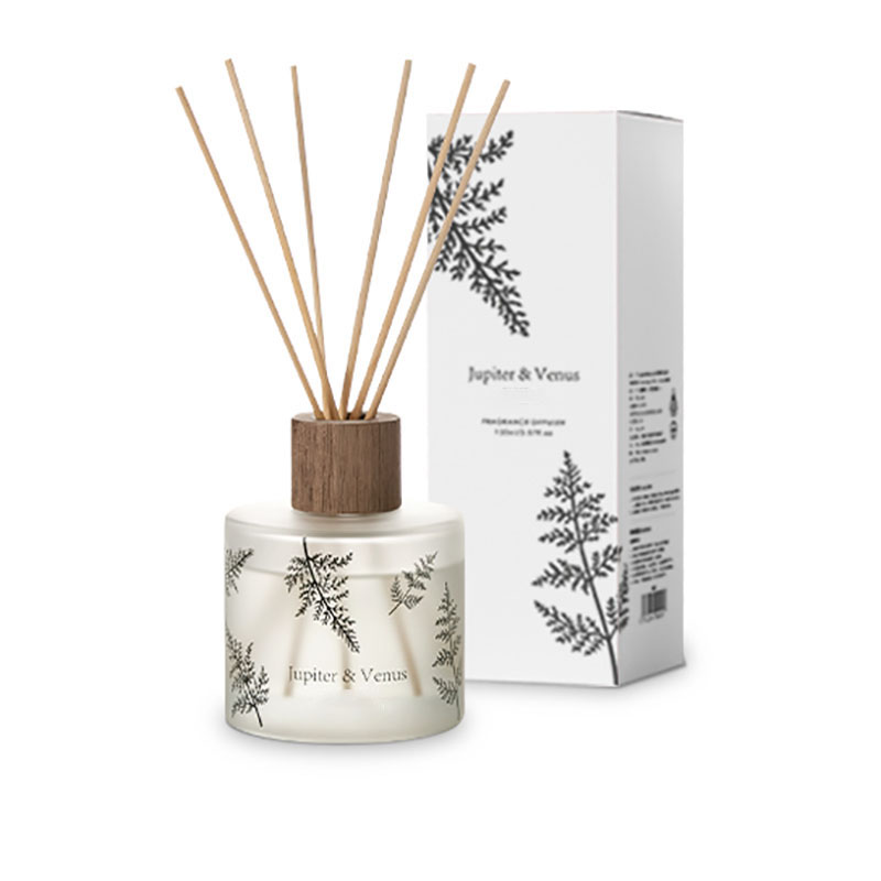Veľkoobchodný predaj M&Scent Luxusné vlastné dekoratívne jantárové sklo Bez ohňa Jedinečný priehľadný kvetinový aróma trstinový difúzor