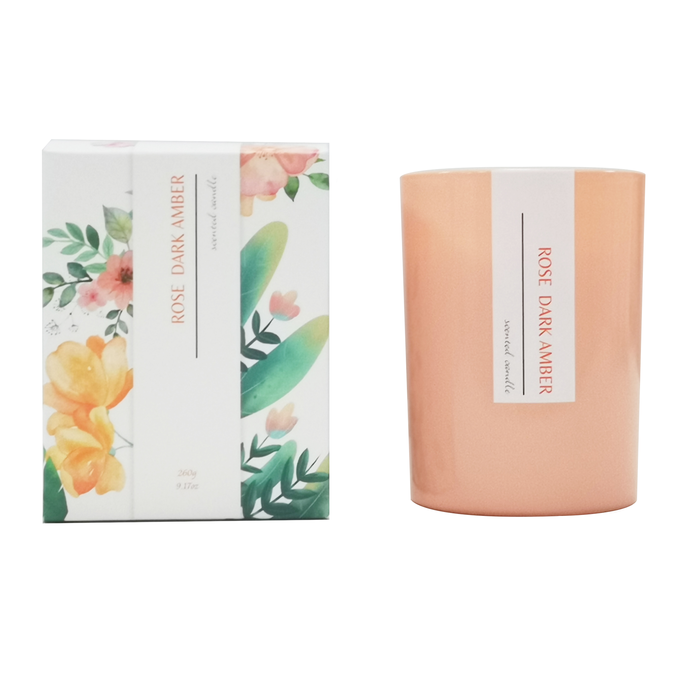 M&Scent privátna privátna značka kokosových sviečok vonné palmové sviečky s logom