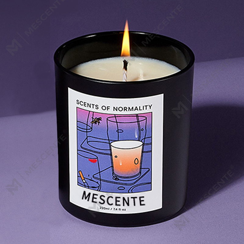 Veľkoobchodný predaj M&Scent Luxus Vlastná súkromná etiketa Ručne vyrábané vianočné kryštálové aromatické sviečky zo sójového vosku