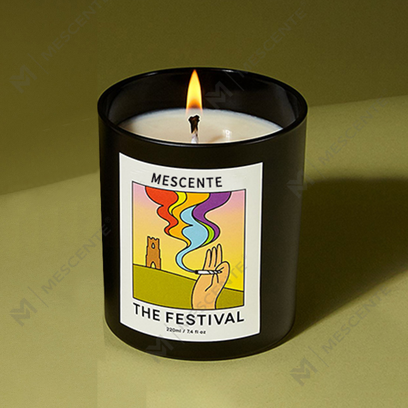 Veľkoobchodný predaj M&Scent Luxus Vlastná súkromná etiketa Ručne vyrábané vianočné kryštálové aromatické sviečky zo sójového vosku