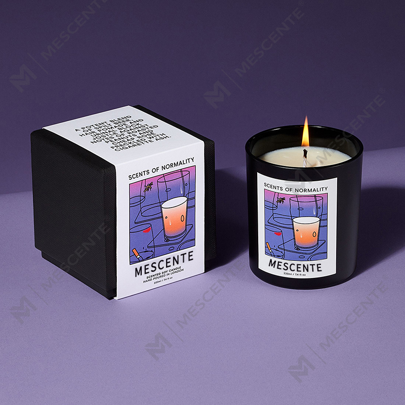 Veľkoobchodný predaj M&Scent Luxus Vlastná súkromná etiketa Ručne vyrábané vianočné kryštálové aromatické sviečky zo sójového vosku