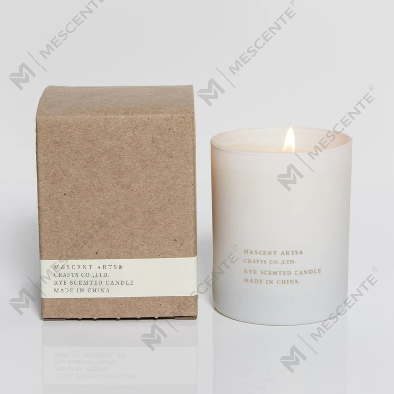 Veľkoobchodný predaj M&Scent Lacné súkromné ​​značky Veľké biele sviečky s knôtom na aromaterapiu s esenciálnym olejom