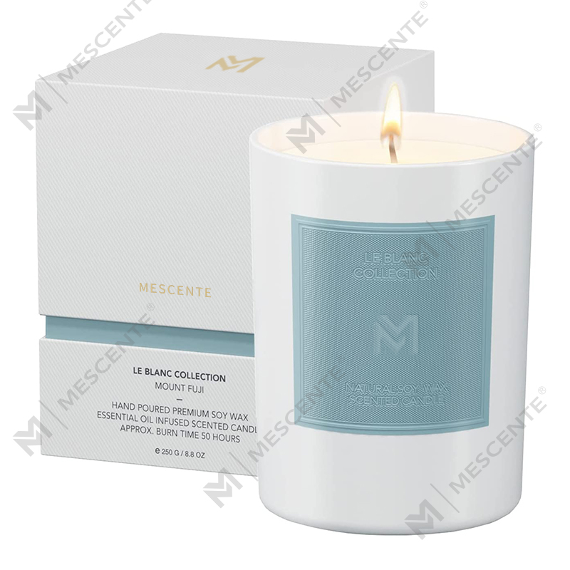 Veľkoobchodný veľkoobchod M&Scent na mieru s luxusnými čiernymi sklenenými dózami Vianočné sady sviečok zo sójového vosku