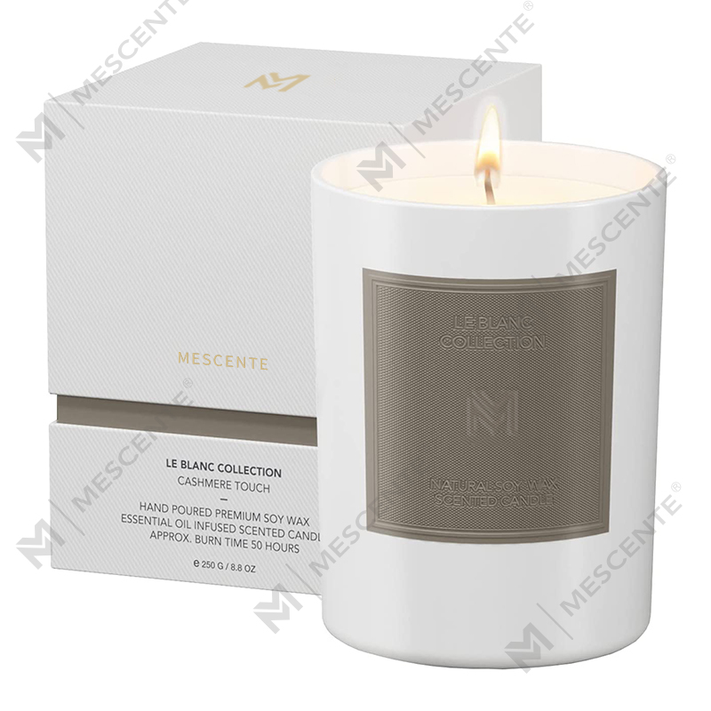 Veľkoobchodný veľkoobchod M&Scent na mieru s luxusnými čiernymi sklenenými dózami Vianočné sady sviečok zo sójového vosku
