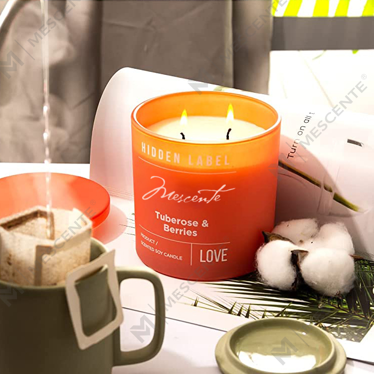 Veľkoobchodný predaj luxusných súkromných dóz M&Scent Sviečky zo sójového vosku s kryštálmi