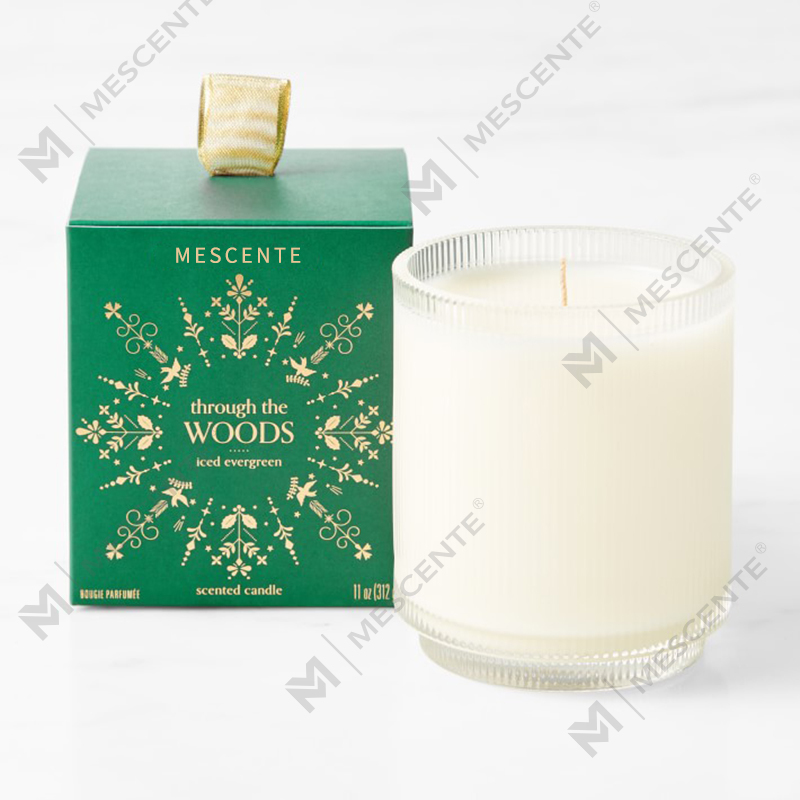 M&Scent Logo vyrobené na mieru Domáce organické voňavé sójové sviečky Privátna etiketa v sklenenej nádobe