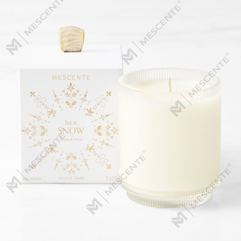 M&Scent Logo vyrobené na mieru Domáce organické voňavé sójové sviečky Privátna etiketa v sklenenej nádobe