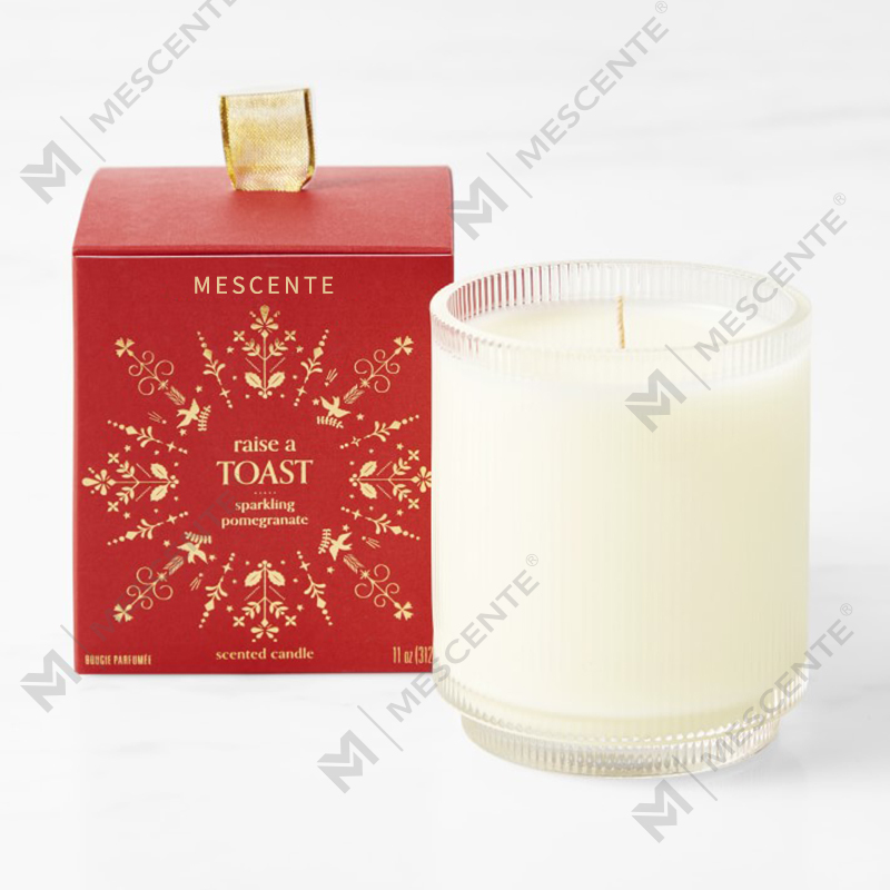 M&Scent Logo vyrobené na mieru Domáce organické voňavé sójové sviečky Privátna etiketa v sklenenej nádobe