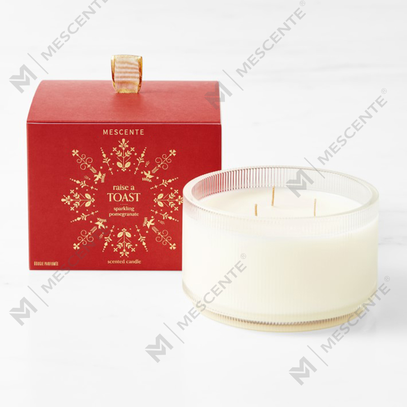 M&Scent Logo vyrobené na mieru Domáce organické voňavé sójové sviečky Privátna etiketa v sklenenej nádobe