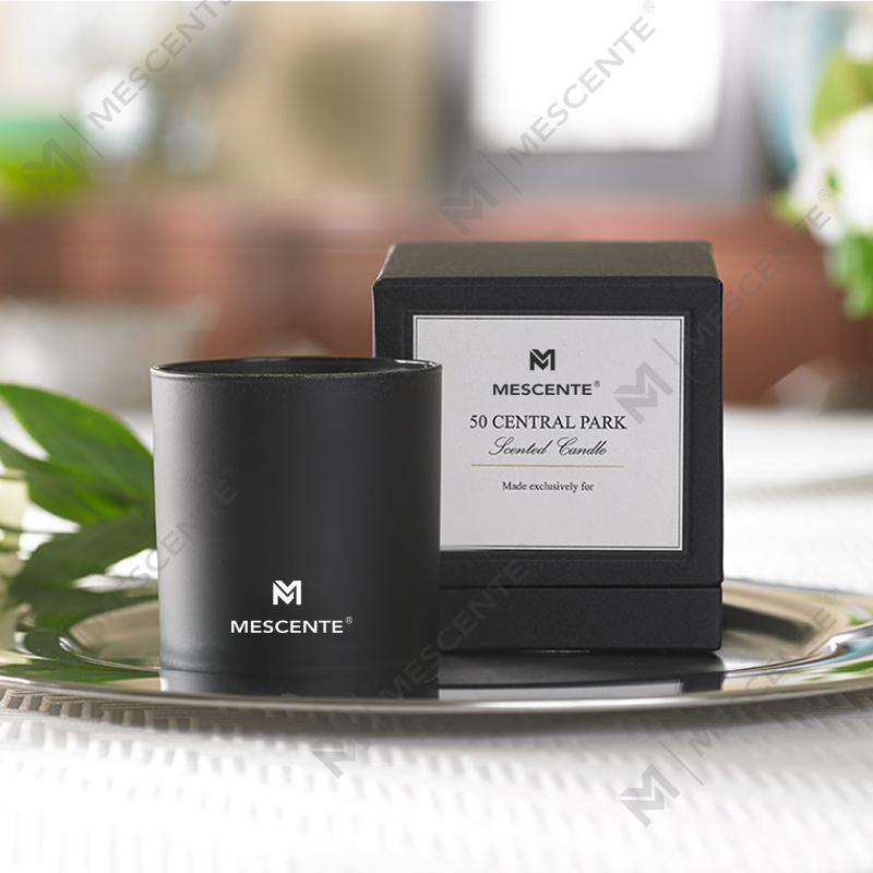 M&S vôňa Veľkoobchod Luxus Private Label Chrómové mužské aromaterapeutické sviečky 22 oz s kryštálmi vo vnútri