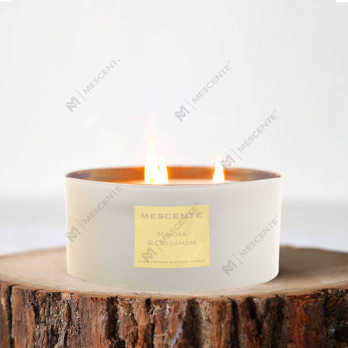 M&Scent veľkoobchodná dekoratívna aromaterapia darčeková sada s 3 knôtmi s vôňou kokosovej palmy