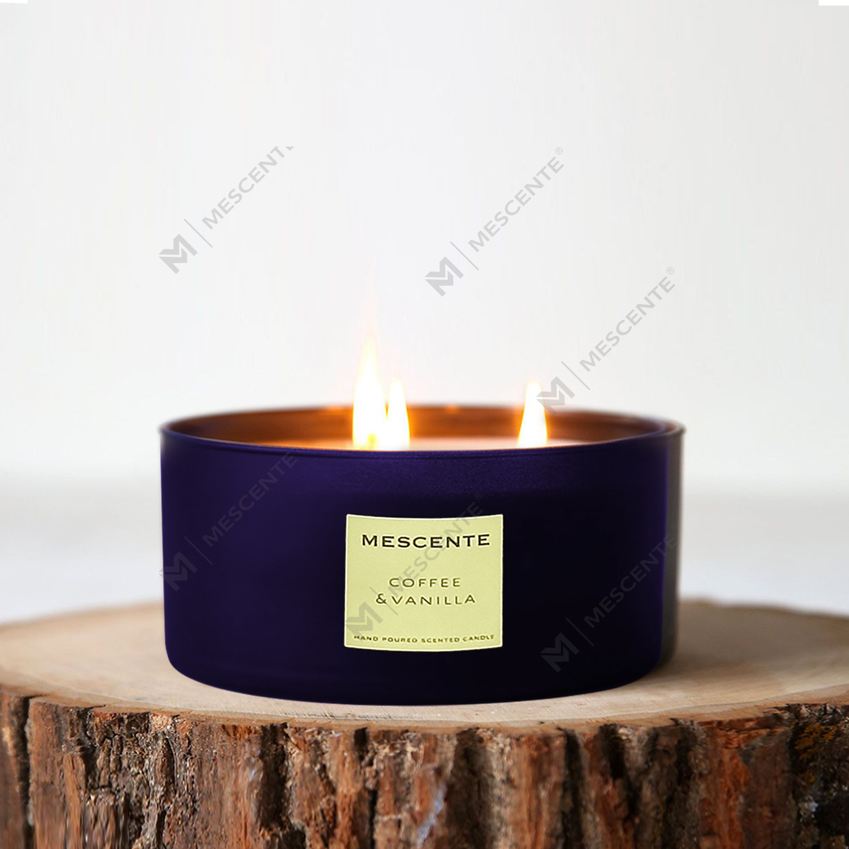 M&Scent veľkoobchodná dekoratívna aromaterapia darčeková sada s 3 knôtmi s vôňou kokosovej palmy
