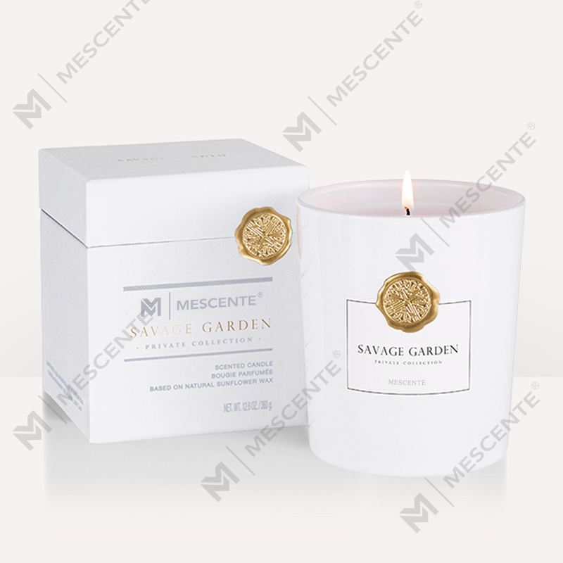 M&Scent luxusná vlastná privátna značka dekoratívne sklenené dózy vonná sviečka zo sójového vosku