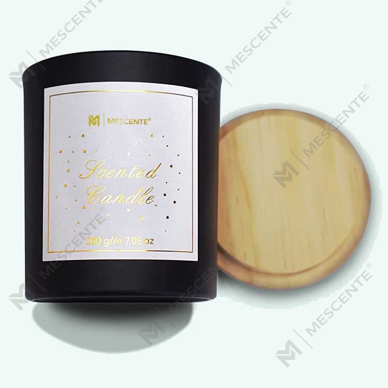 M&Scent Custom Logo Mini okrúhla fľaša z krištáľového skla Silná káva Sójový vosk vonné sviečky s krabičkou vo veľkom