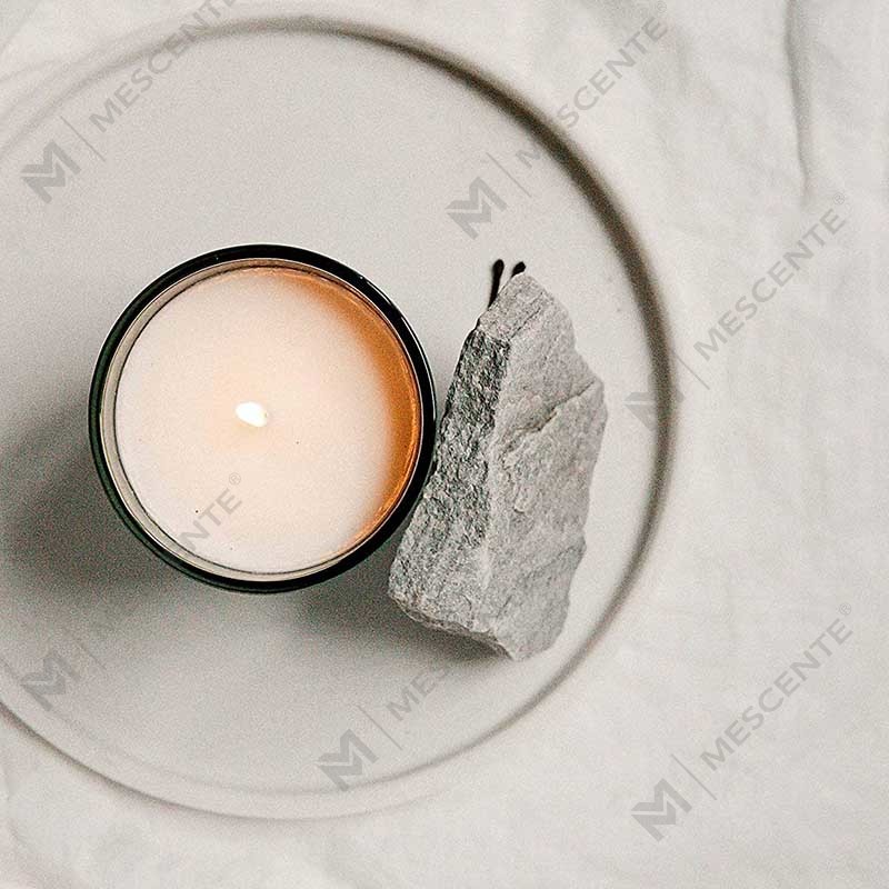 M&Scent Custom Logo Mini okrúhla fľaša z krištáľového skla Silná káva Sójový vosk vonné sviečky s krabičkou vo veľkom