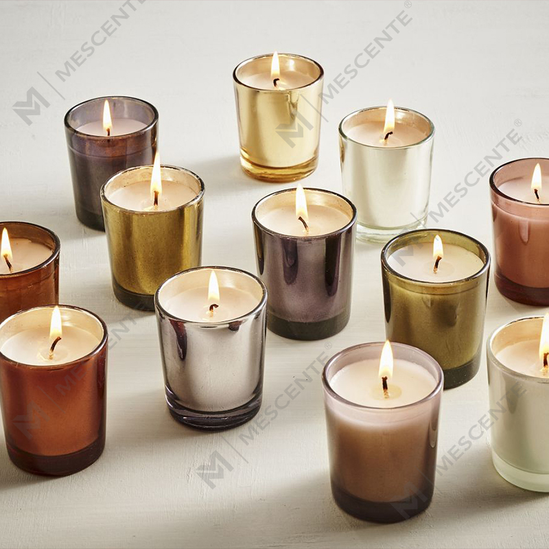 M&Scent Luxury Custom Jar Home Fragrance Vianočné vonné sviečky zo sójového vosku s viečkom