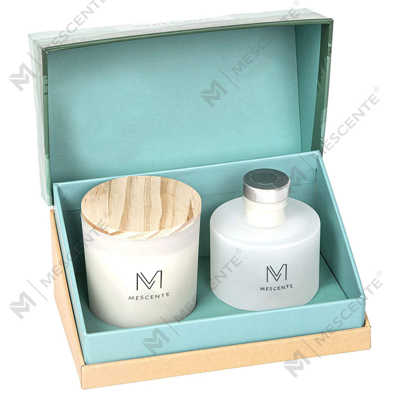 M&Scent Luxusná personalizovaná súkromná etiketa Jesenný dekor Aróma Voňavé sójové sviečky Trstinový difuzér Darčeková sada