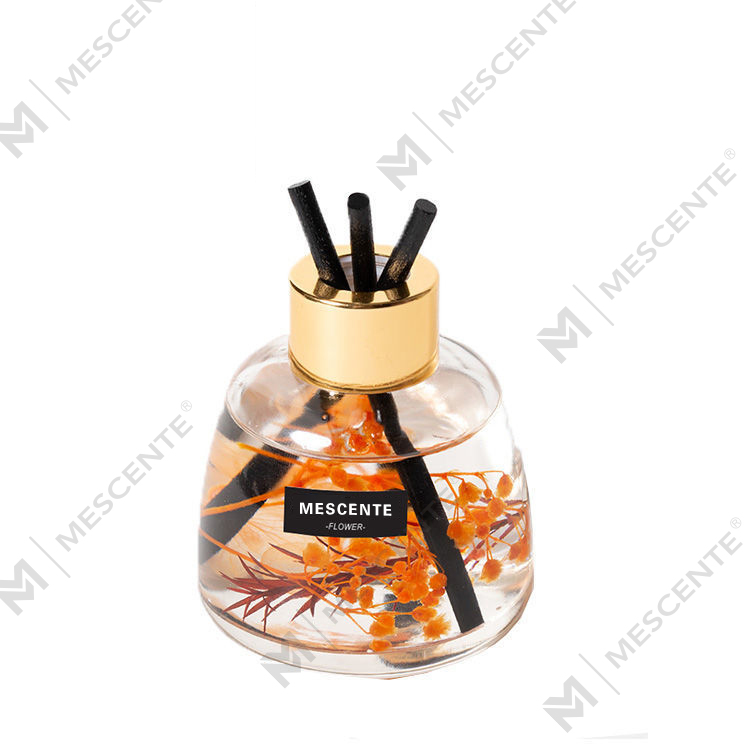 Mini biela fľaša kvetinový parfum Aróma trstinový difuzérový olej, vôňa Thajský trstinový difuzér darčeková sada