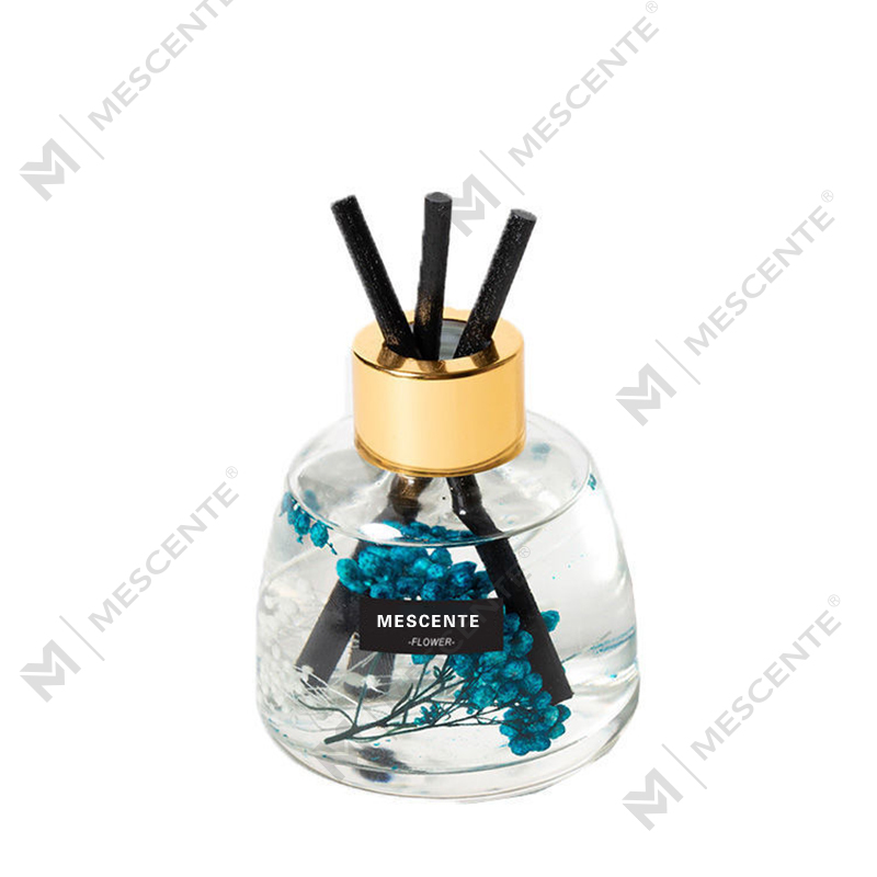 Mini biela fľaša kvetinový parfum Aróma trstinový difuzérový olej, vôňa Thajský trstinový difuzér darčeková sada