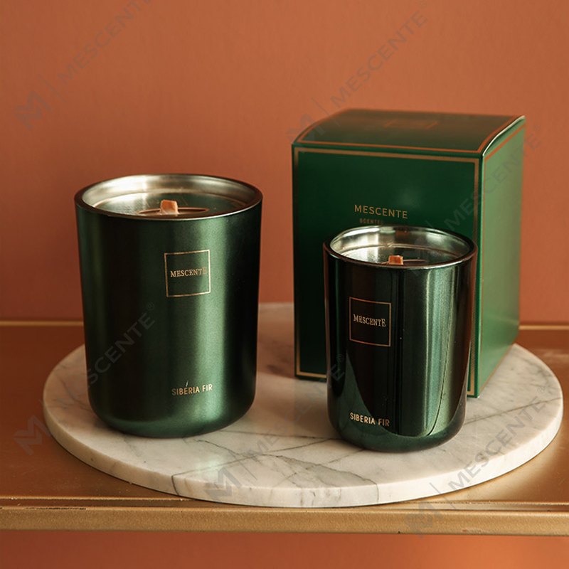 M&Scent veľkoobchod prispôsobený luxusný privátny štítok s vôňou sójový vosk Drevený knôt Aroma sviečka