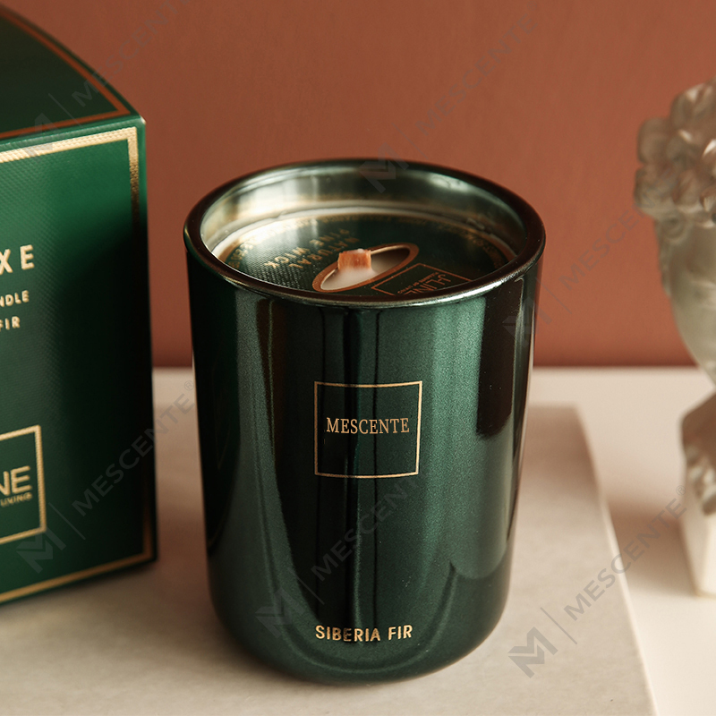 M&Scent veľkoobchod prispôsobený luxusný privátny štítok s vôňou sójový vosk Drevený knôt Aroma sviečka
