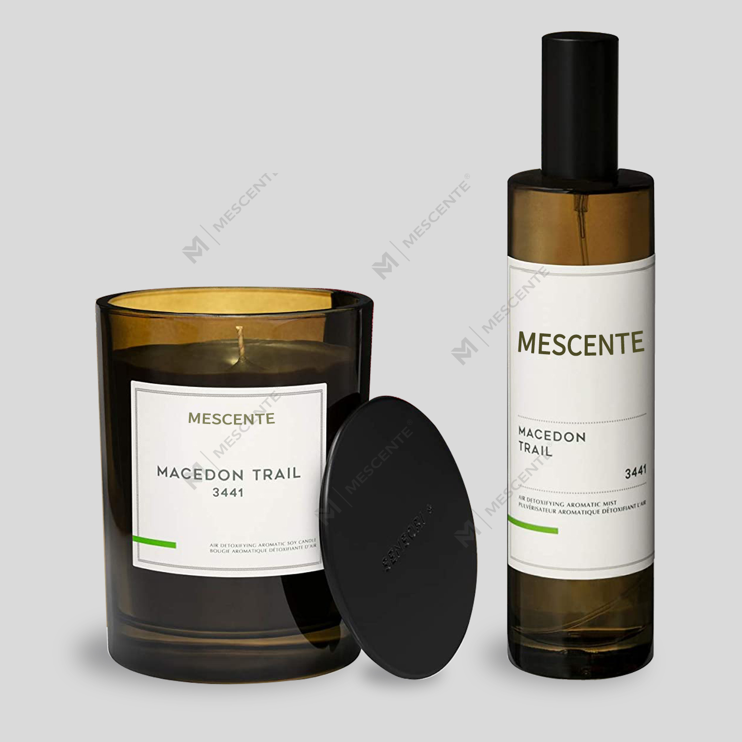Súprava sviečok s rozprašovacím rozprašovačom na veľkoobchodný predaj luxusných súkromných značiek M&Scent
