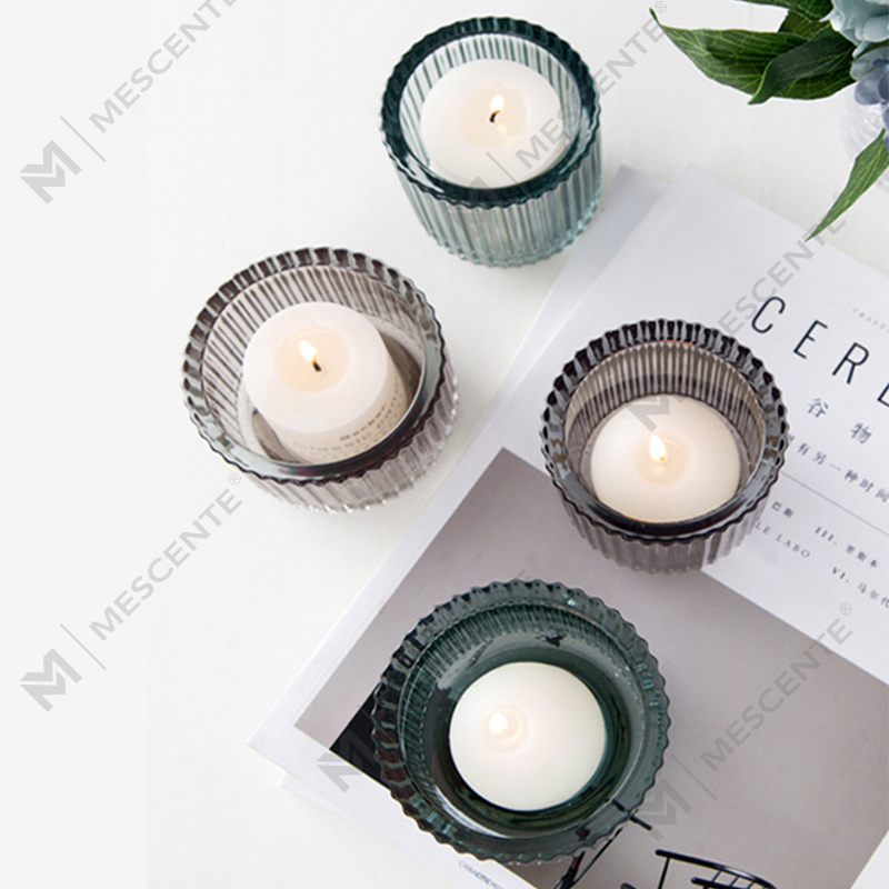 M&Scent Luxury Decor Sklenený krištáľový svietnik, svietniky vo veľkom