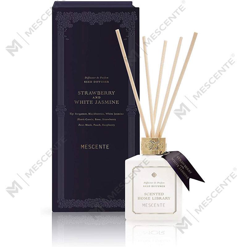 Veľkoobchodný predaj luxusných súkromných značiek M&Scent Keramická fľaša Drevená tyčinka s kvetmi Aroma trstinový difúzor