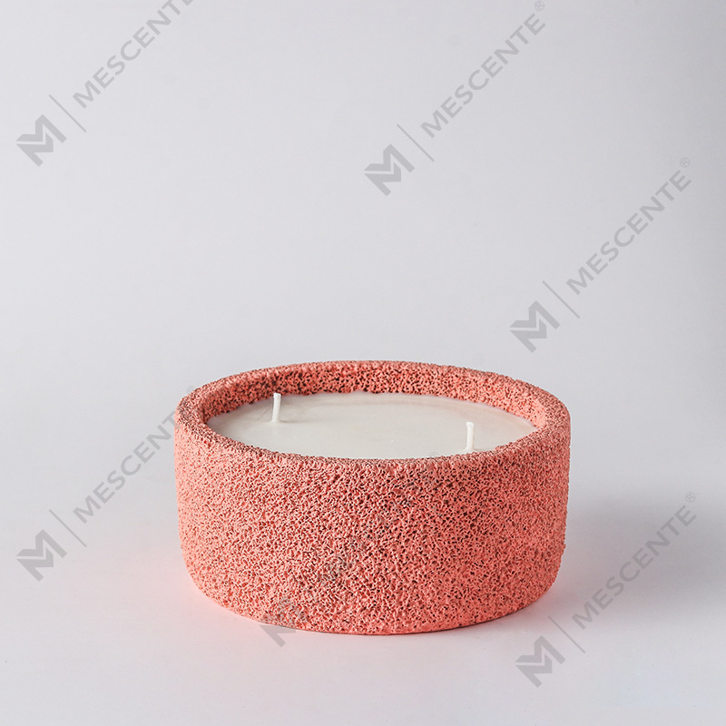 M&Scent luxusné ručne vyrábané logo duchovné stĺpové sviečky vonné sklo s kryštálmi, 3 knôtová sviečka