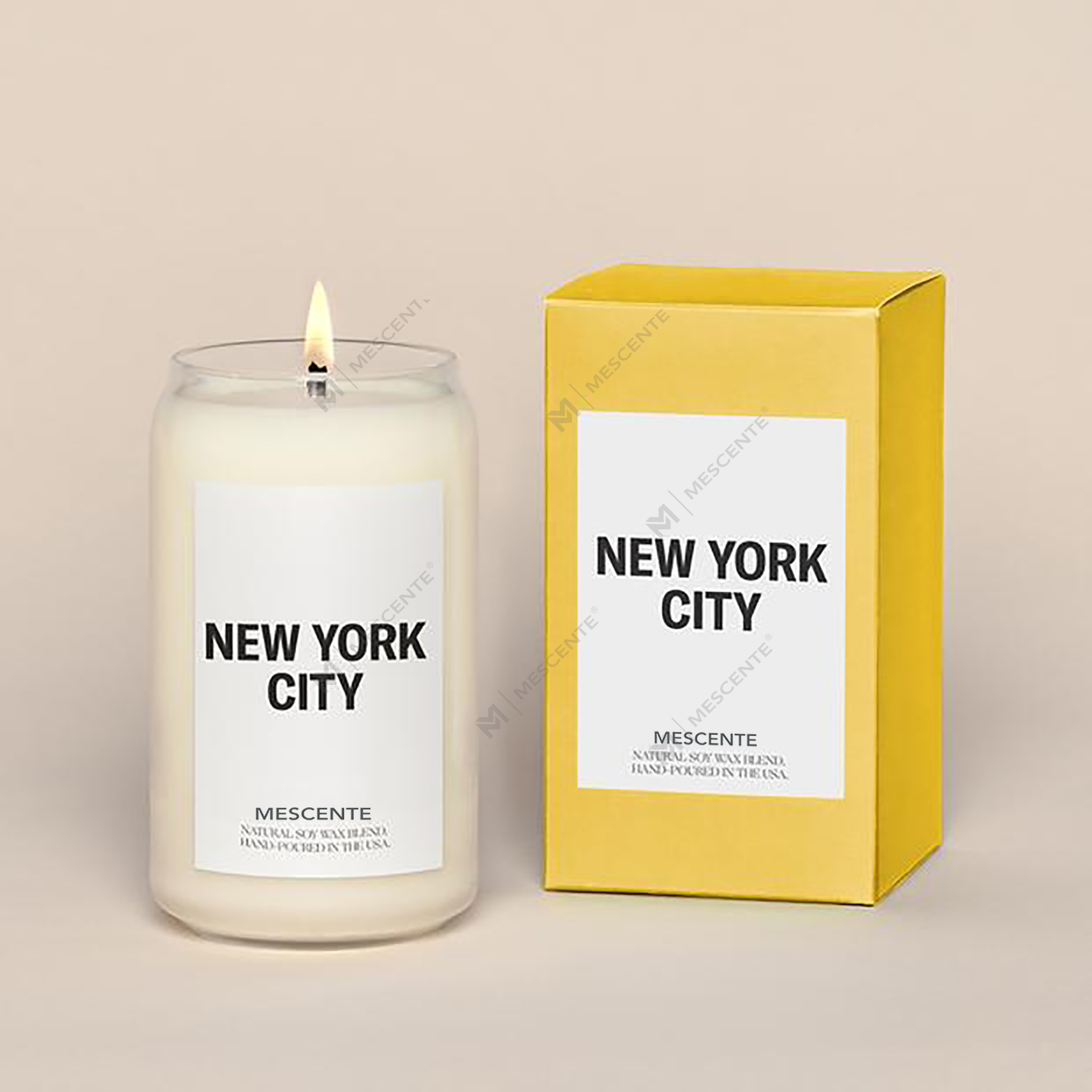 M&Scent organické prispôsobené keramické mliečne sviečky Woodwick, nádoba na sviečky
