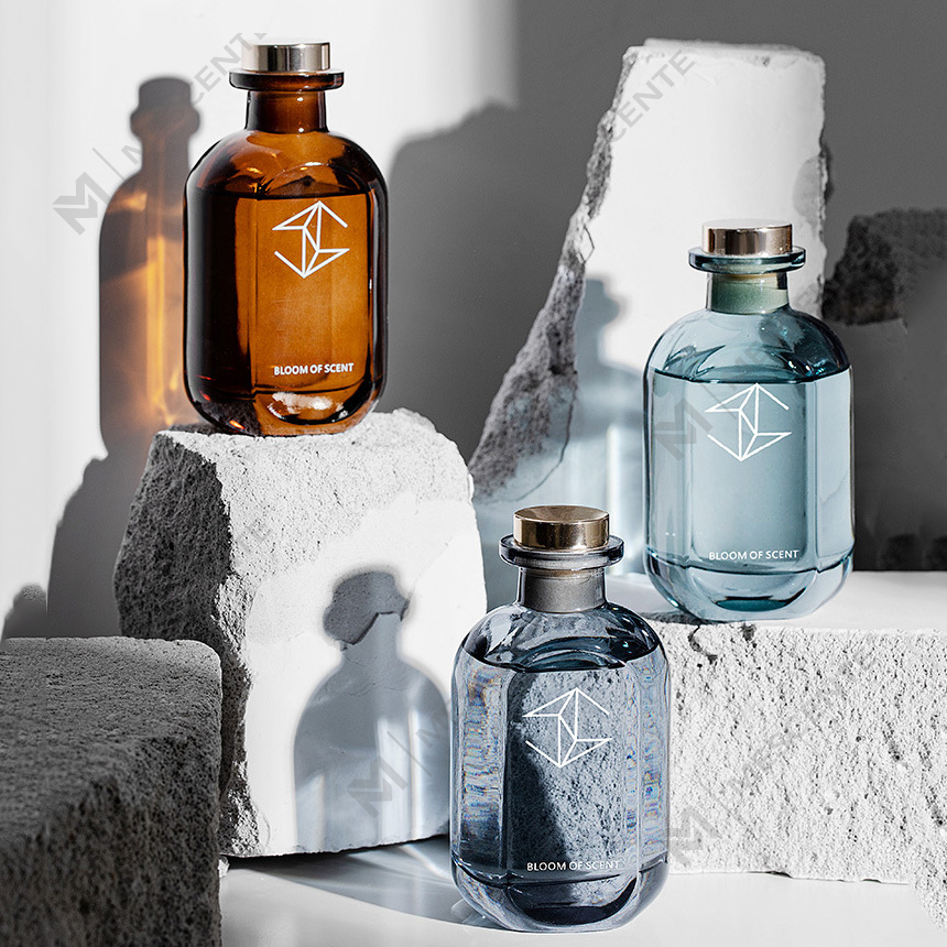 M&Scent 500 ml vianočný krištáľový trstinový difuzér darčeková sada, domáci trstinový difuzér