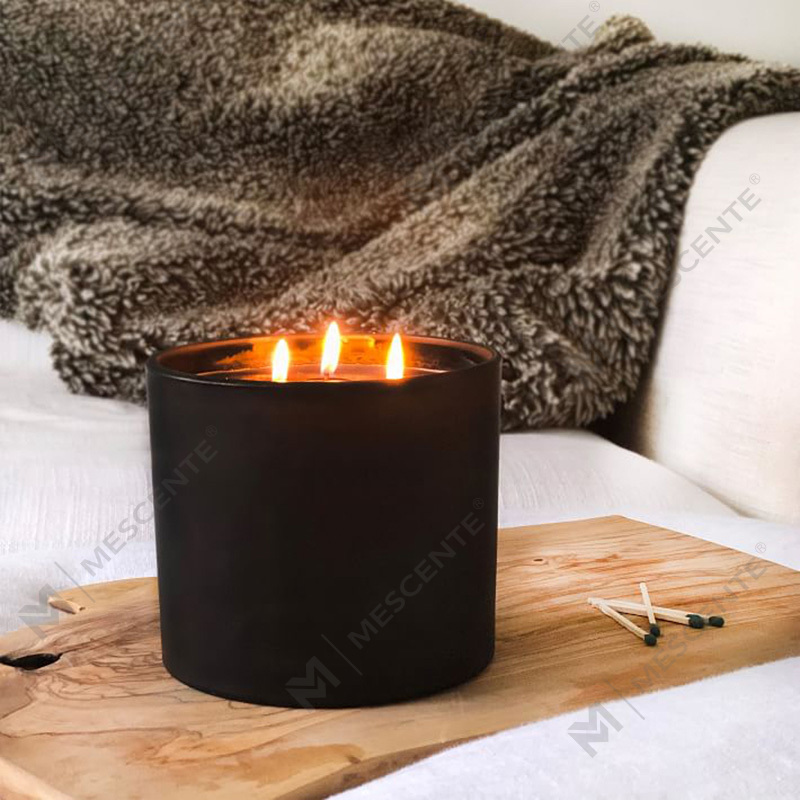 M&SCENT Natural Christmas Široko používaná sklenená nádoba Voňavá sviečka zo sójového vosku so skladacou krabičkou